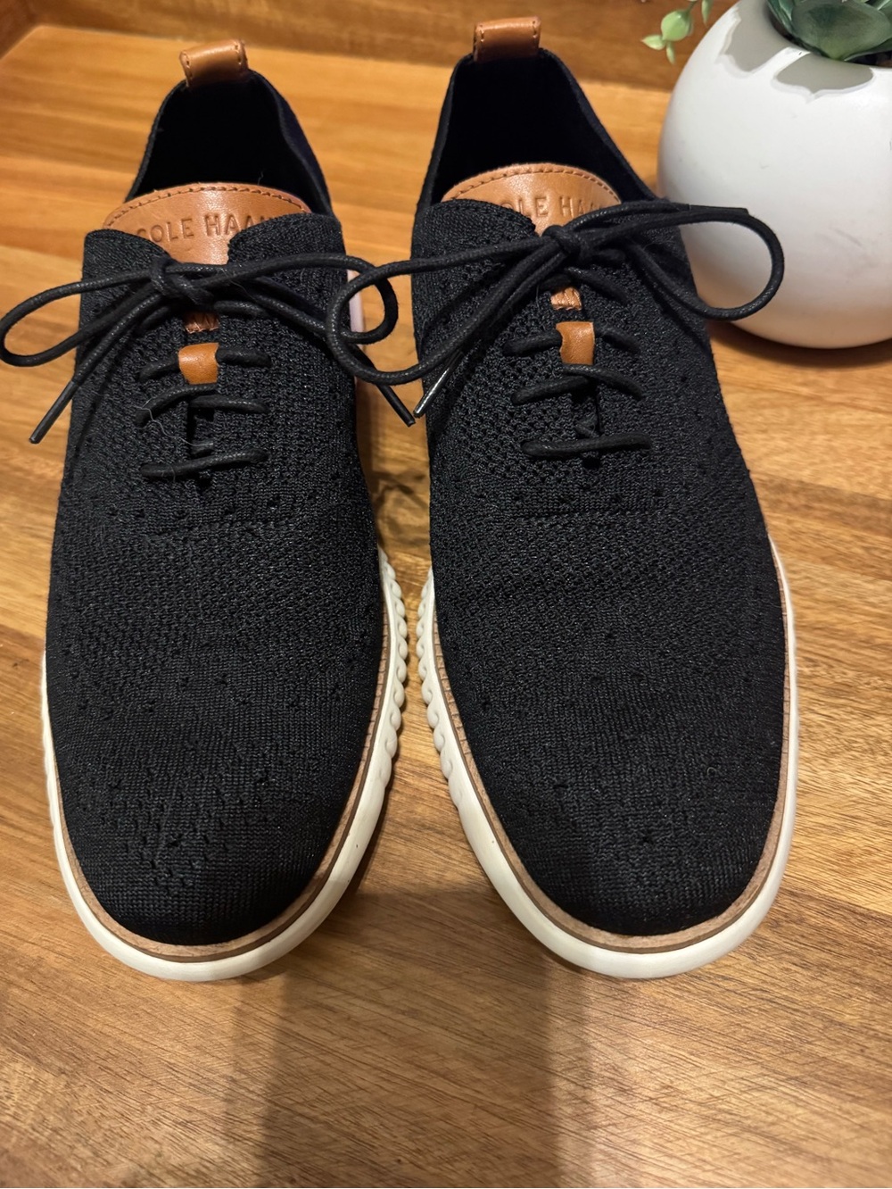 Cole Haan Black Stitchlite, Woven oxfords, 2.ZeroGrand, Men’s 8M